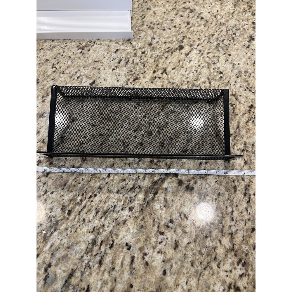 1 Piece Spice Rack / Drawer Insert Black Metal Wire Mesh - Picture 3 of 5
